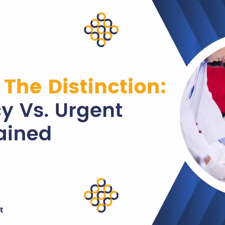 Emergency vs. Urgent Care Emergency vs. Urgent Care