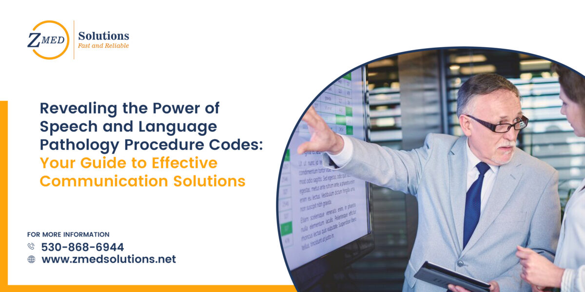 Revealing The Power Of Speech And Language Pathology Procedure Codes