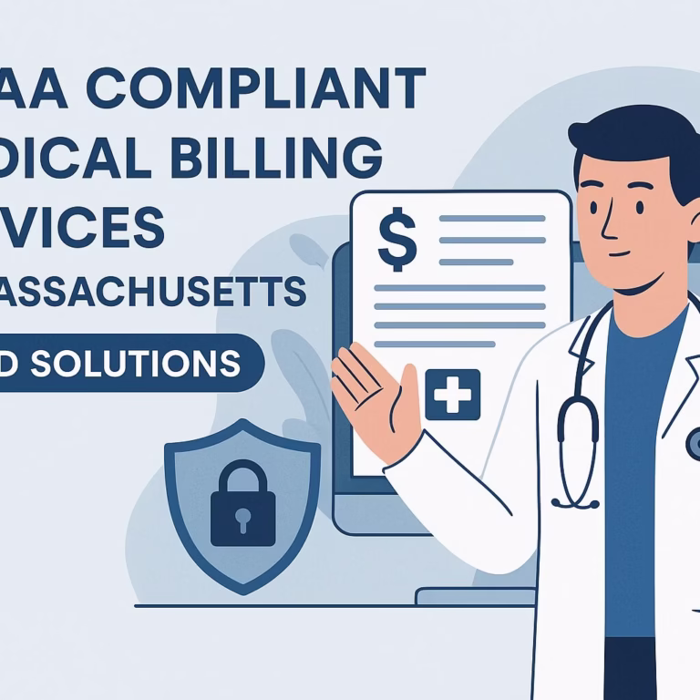 generate an image for HIPAA Compliant Medical Billing Services in Massachusetts zmed solution