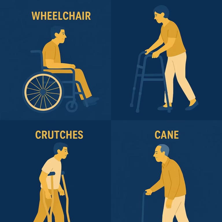 Assistive devices for mobility impairment