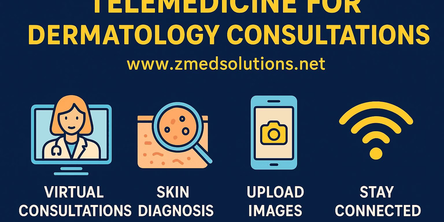 Telemedicine for dermatology consultations