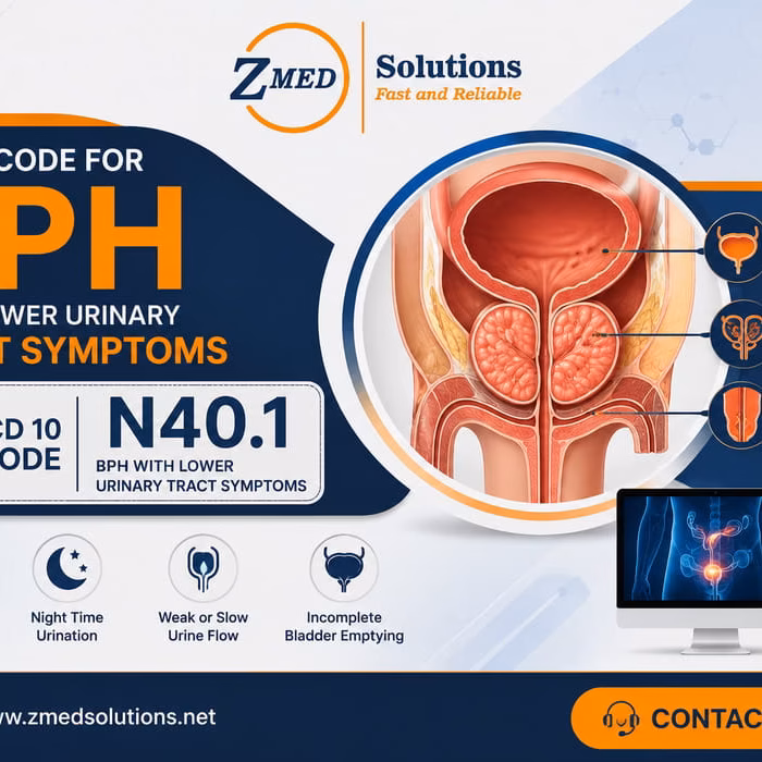 ICD 10 Code for BPH with Lower Urinary Tract Symptoms ICD 10 code N40.1 for BPH with lower urinary tract symptoms diagram
