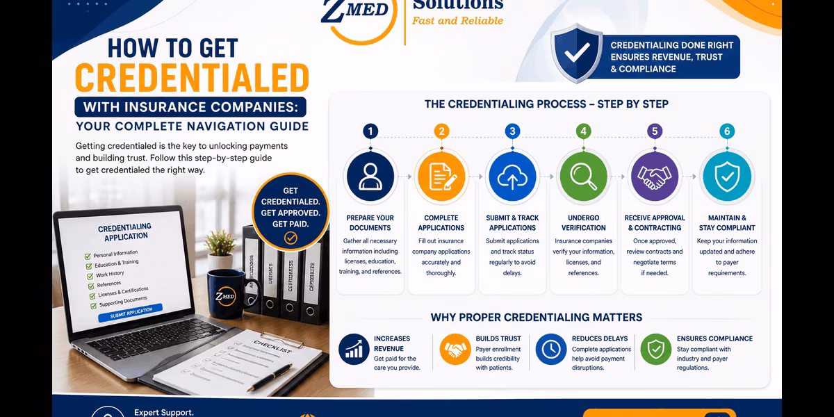 How to Get Credentialed With Insurance Companies (1) Insurance credentialing requirements and documentation process for healthcare providers