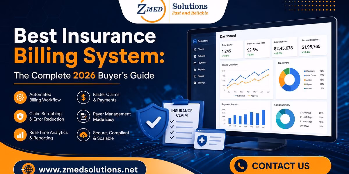 Best insurance billing system dashboard showing automated billing and real-time payment processing features