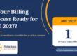 Calendar graphic for January 2027 asking: is your billing process ready for CPT 2027