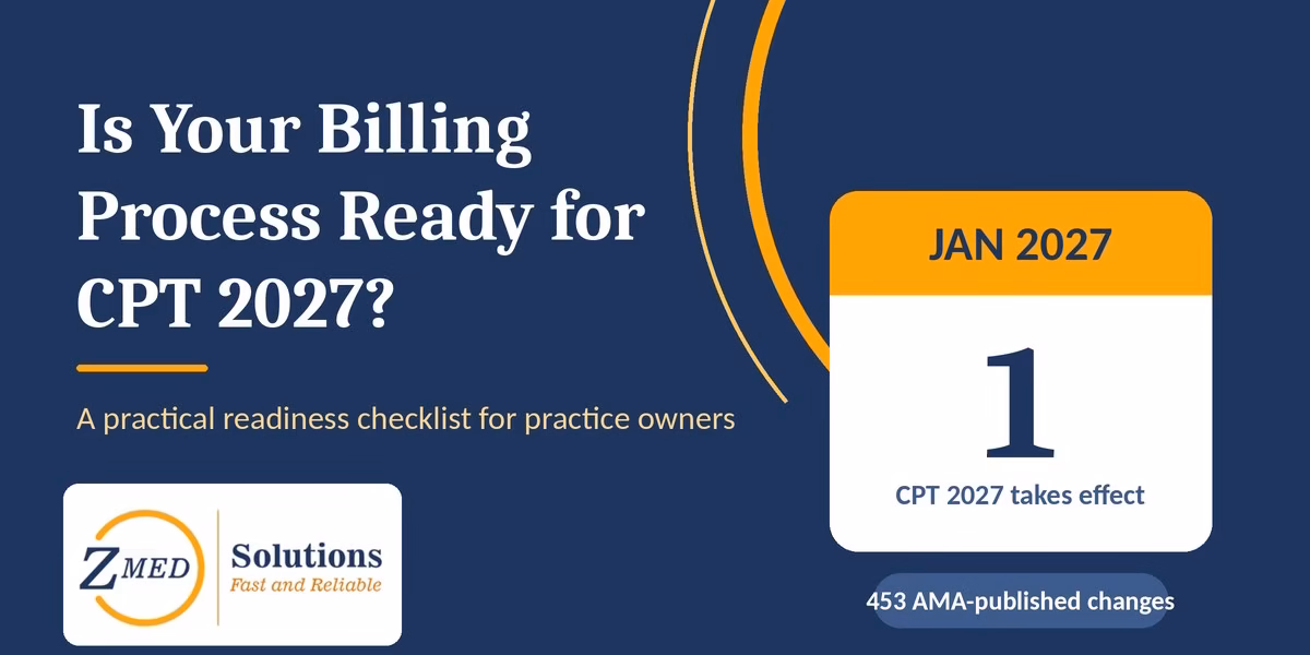 Is your billing process ready for CPT 2027 Calendar graphic for January 2027 asking: is your billing process ready for CPT 2027