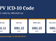 BPPV ICD-10 codes H81.11, H81.12, H81.13 and H81.10 shown by affected ear